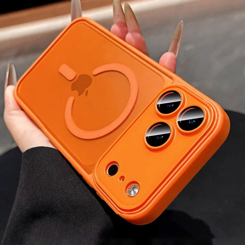 Magnetic matte armor iPhone case