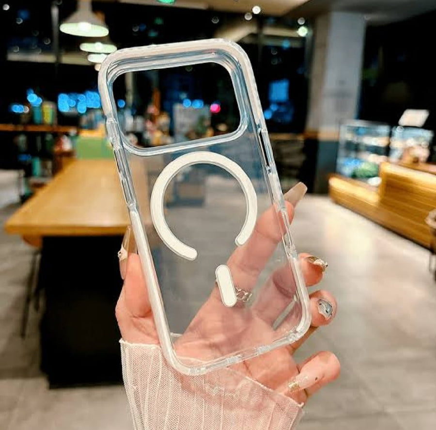 Clear MagSafe Case for Iphone – Shockproof Transparent Protective Case