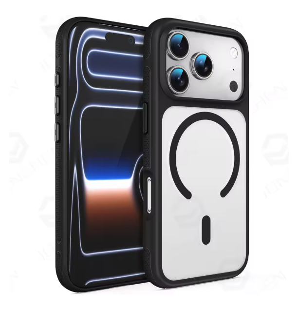 MagSafe Compatible  Case for iPhone (Anti-Yellowing, Matte Black, Shockproof)